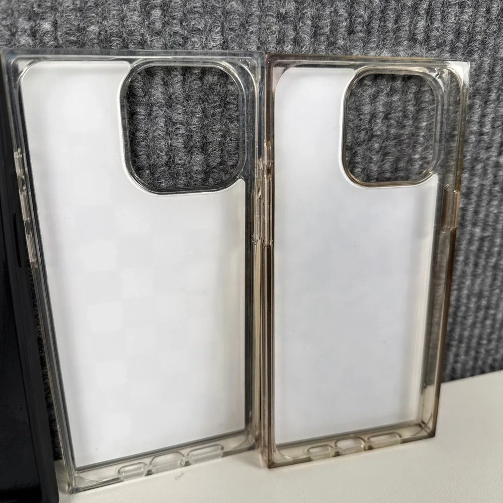 Flaunt Square iPhone Case Bundle Marble Tortoise‎ Checkered 3 Pack 16 Pro +F14Q